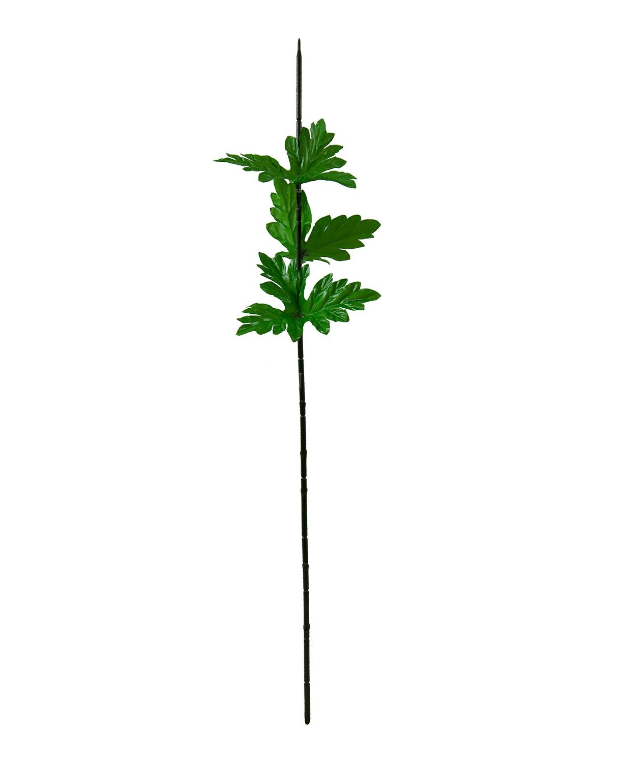 Ножка хризантемы с листом 70 см